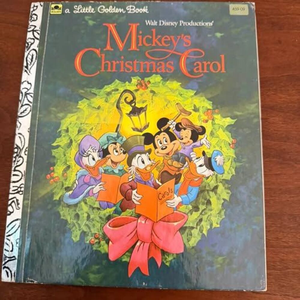 Little Golden Book Mickey's Christmas Carol